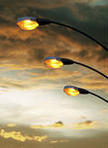 street-light-against-orange-sky-background_84417268